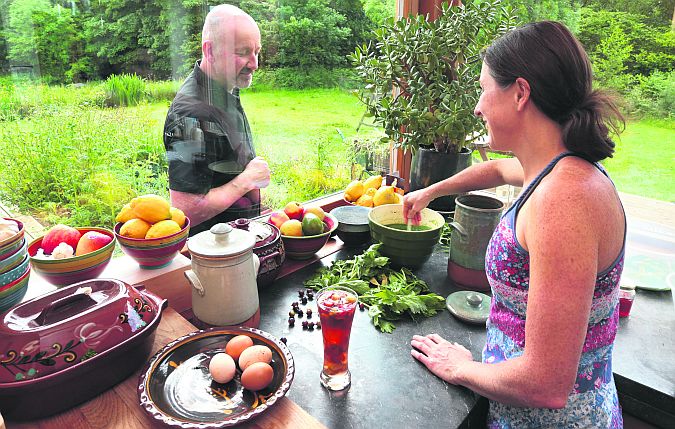 Josef Steiner and Ciara Ni Dhiomasaigh at Naduir in Furbo. "Ciara had a strong interest in health and living a natural lifestyle and that's what tied us together. It's 11 years, almost to the day," says Josef of their meeting. Photos: Joe O'Shaughnessy.