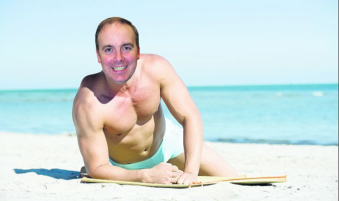 We couldn’t find a photo of Cllr Michael Crowe having fun at the beach ... so we made one up.