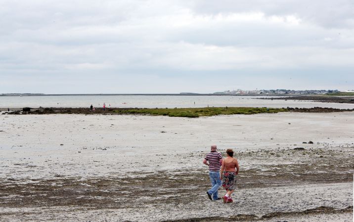 Ballyloughane Beach: bathing banned.