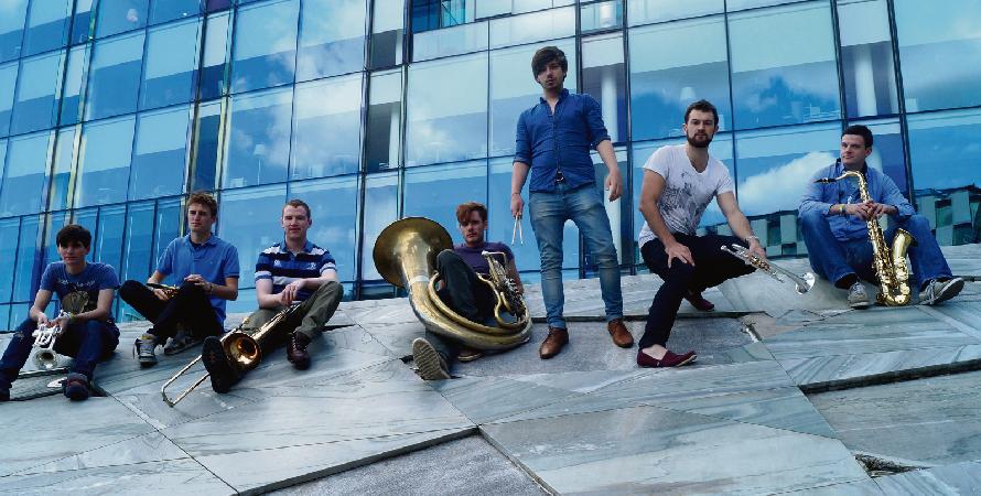 The Booka Brass Band will set the Roisin Dubh jumping with their New Orleans sound