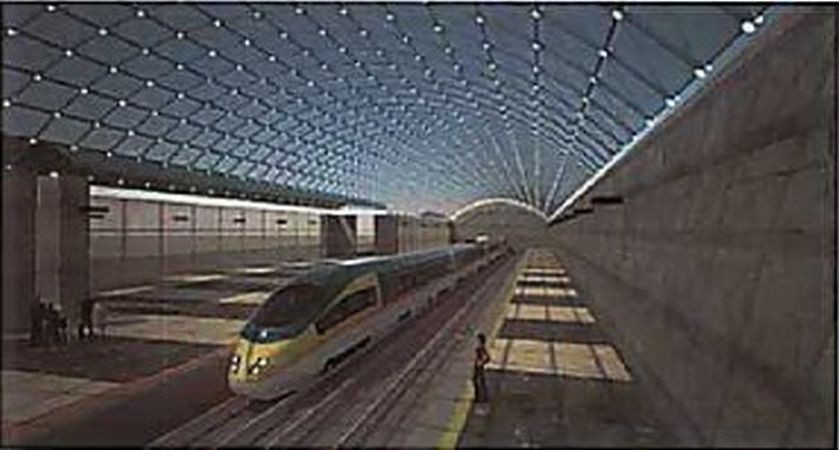 An image of the redeveloped Ceannt Station of the future.