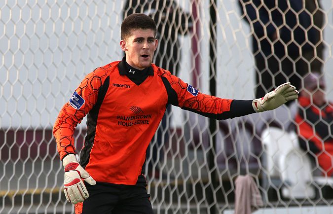 Galway FC goalkeeper Conor Gleeson whose error of judgement led to Waterford United's equaliser in Friday night's First Division tie.