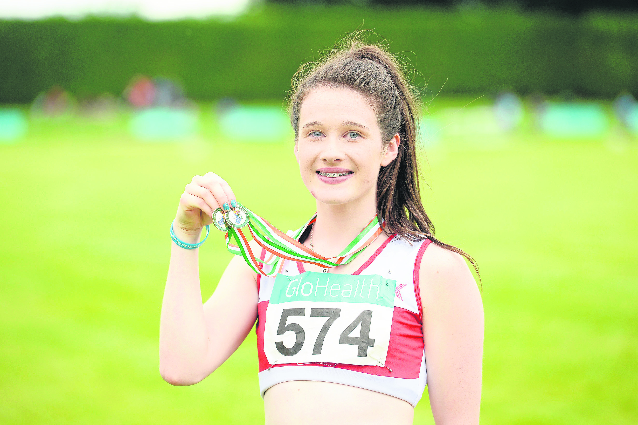 Alanna Lally of Galway City Harriers won two gold medals at the National Track and Field Championships