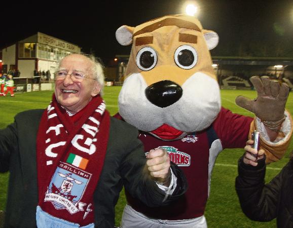 Michael D's attendance at Galway FC is winning fans