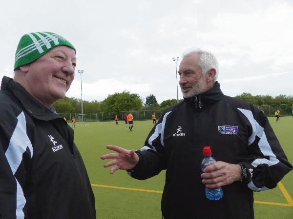 Cha Kennedy and Fintan O'Flynn at NUI Galway Hockey Club's social and family day earlier this year