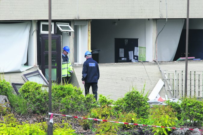 Explosion at City Hall in Galway