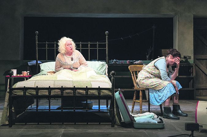 Marie Mullen as Mommo and Catherine Walsh as Mary in Bailegangaire.