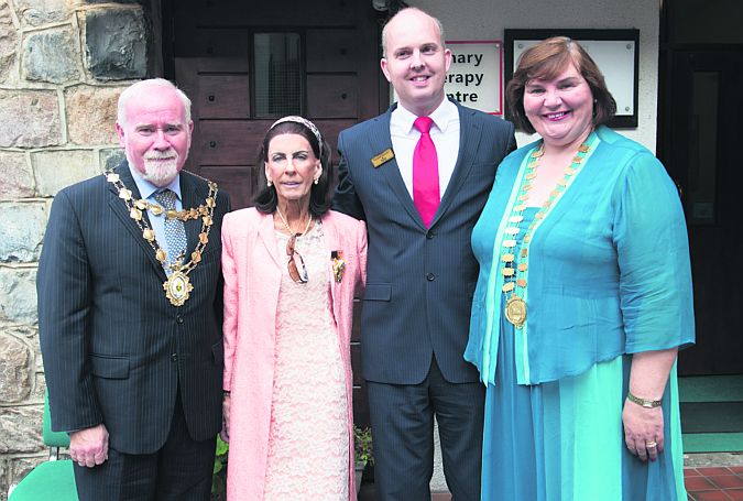 Galway City Mayor Donal Lyons, former Vice-consul for the West of Ireland Ann Tobin, Oisin Browne, who replaces, her and Galway County Council Cathaoirleach Cllr. Mary Hoade.