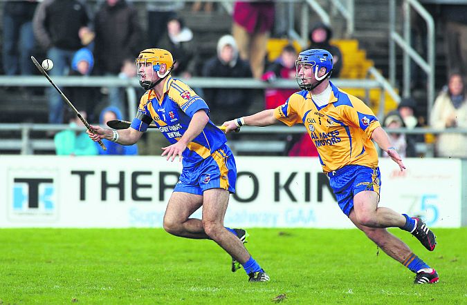 Loughrea's Johnny Coen and Portumna's Martin Dolphin who will be renewing rivalry in the upcoming Galway hurling quarter-final.