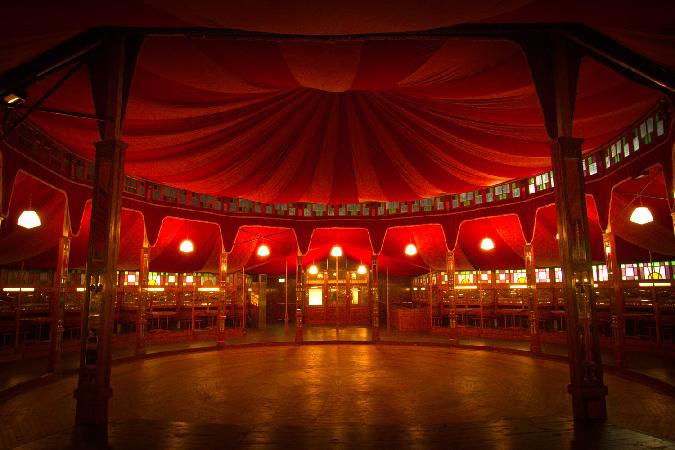 The interior of the Spiegeltent Paradiso which will host the main events at Galway's Comedy Carnival from October 16