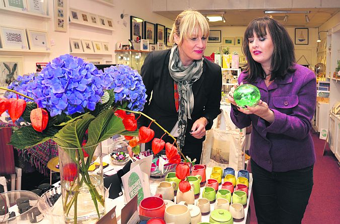 Rona O’Reilly with her colleague Dervla O’Connor. “I like chatting with people and hearing their stories,” says Rona. Photos: Joe O'Shaughnessy.