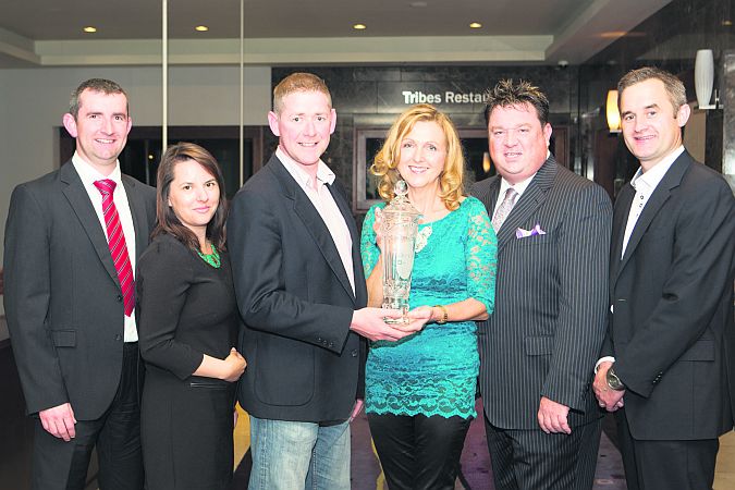 Sales Master Minders Awards Finalists Patrick McDermot, Stocktaking.ie, Martha Fraser, marthafraser.com, Sponsor Michael Fitzgerald, CEO, OnePageCRM, Overall winner Ann O'Halloran, In Tuition, Shay Livingstone, The Connacht Hotel and Noel Kelly, Creva Agri International.