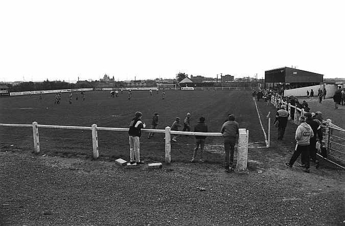 Terryland Park before it was redeveloped in the early 1990s. The new-look ground will host its first Sunday afternoon League game since March 1993 this Sunday. Photo: Joe O'Shaughnessy.