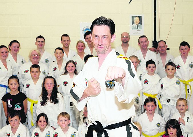 Senior instructor Mark O'Donnell at the Galway Taekwon-Do School which is based in Renmore and Athenry.