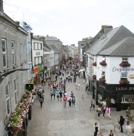 William Street and Shop Street as seen from the Galway Camera Shop.
