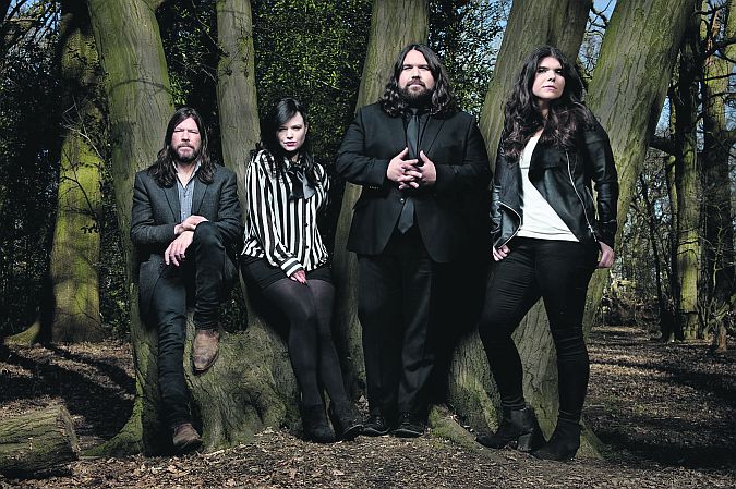 Sean and Angela Gannon and Romeo and Michele Stodart of The Magic Numbers.