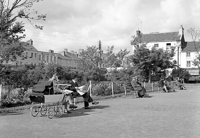 Eyre Square a picture of tranquility in 1963, when the park there was surrounded by railings.