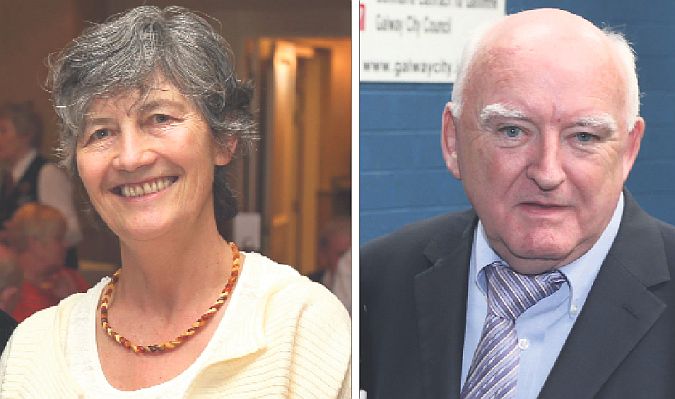 Catherine Connolly and Declan McDonnell: an unexpected 'alliance'.