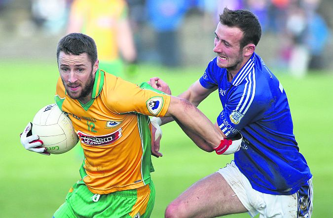 Corofin's Michael Lundy who has been regularly finding the net this season and will be hoping to raise another green flag in Sunday's Connacht Club final against Ballintubber.