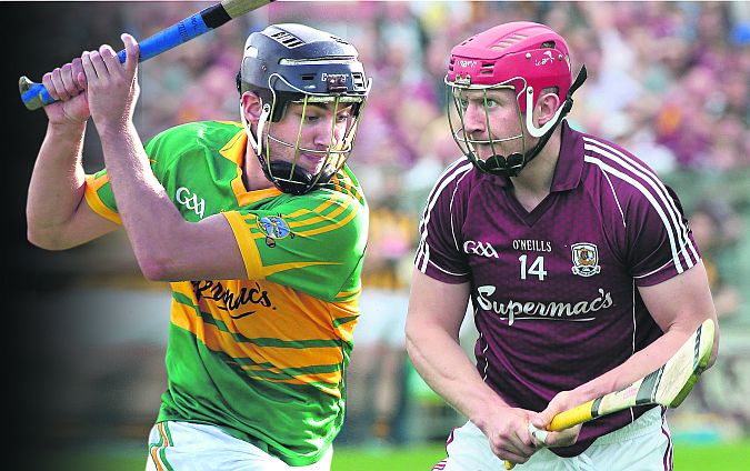 Rival sharpshooters Gort's Richie Cummins and Portumna's Joe Canning who will be expected to make a big impact in Sunday's county hurling final.