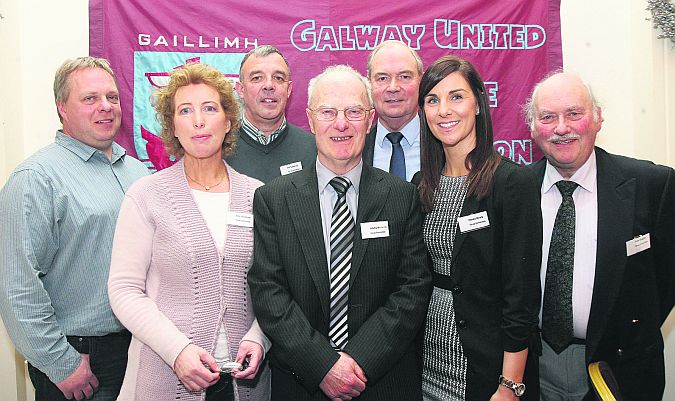 The working group which founded the Galway Soccer Co-Op. From left: Keith Kelly, Áine Griffin-O'Connor, Pat Sweeney, Jim Brennan, Cliff Rowe, Nicola Deacy and Tom Quigley.
