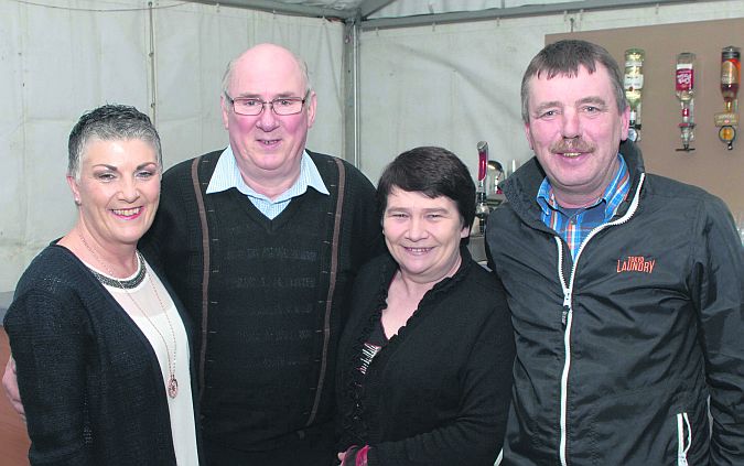 There was a huge turnout last Saturday night in the Abbey Inn for a Galway Hospice fundraising event in memory of the late Christina Mannion (nee Lally), Abbeyknockmoy. Pictured at the function were: Mary Mannion, Micheál Lally, Bernie Delaney and Padraig Moran, Abbeyknockmoy. Photo: Johnny Ryan Photography.