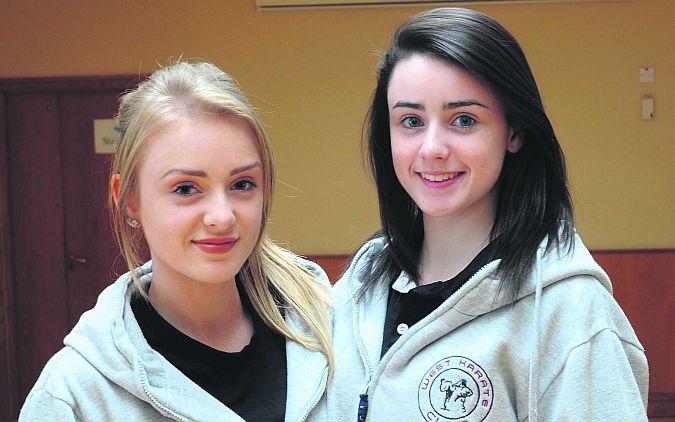 Sisters Jessica and Rebeca Palmer,West Karate Club, Galway who have been invited to Japan to receive extensive training in the sport.