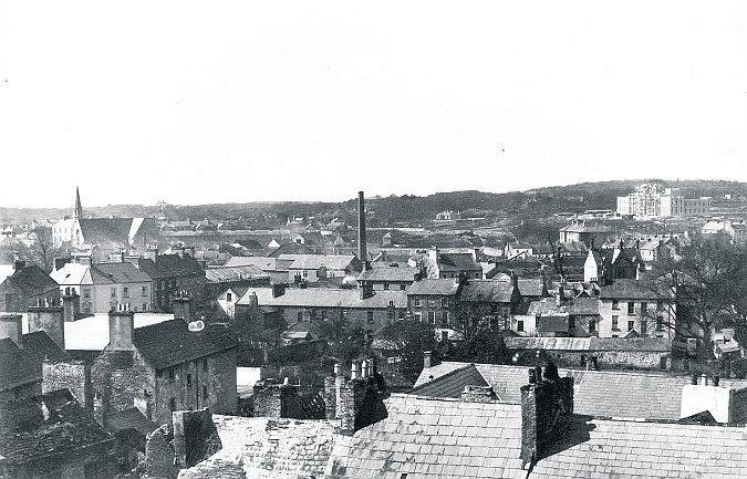 The Galway city skyline looking west in the early 1950s. In the right background construction work is underway on an extra storey for St Mary's College which stands in splendid isolation with the large Shantalla housing scheme yet to be conceived.