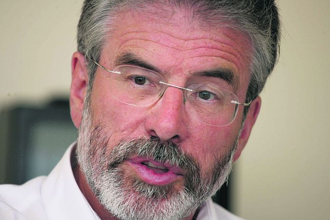 Gerry Adams....moment of truth.