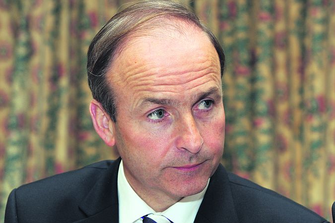 Challenging times . . . Fianna Fail leader Micheal Martin.