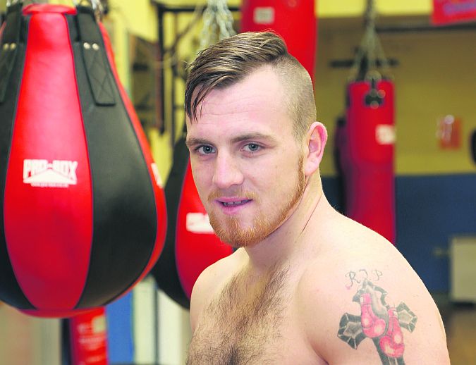 Galway boxer Gary Sweeney who has been forced to miss an important fight due to injury.