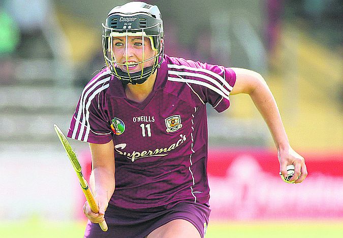 Centre forward Niamh McGrath who was Galway's top scorer in their National League victory over Tipperary on Sunday.