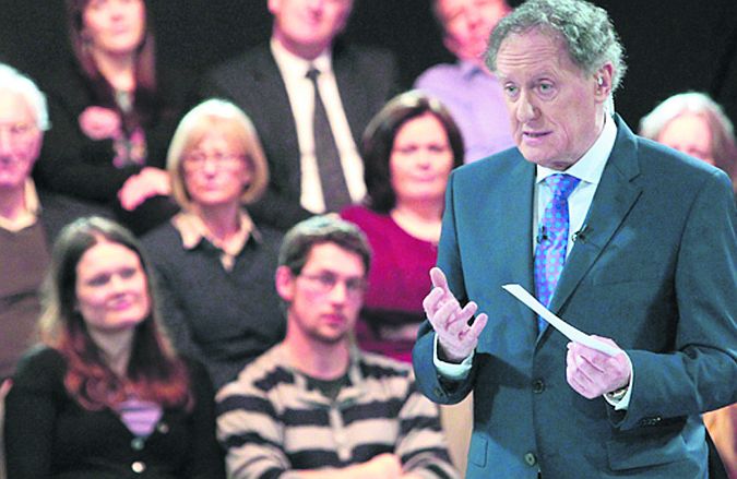 Vincent Browne was happy to let the audience throw the punches in the Galway West constituency debate.
