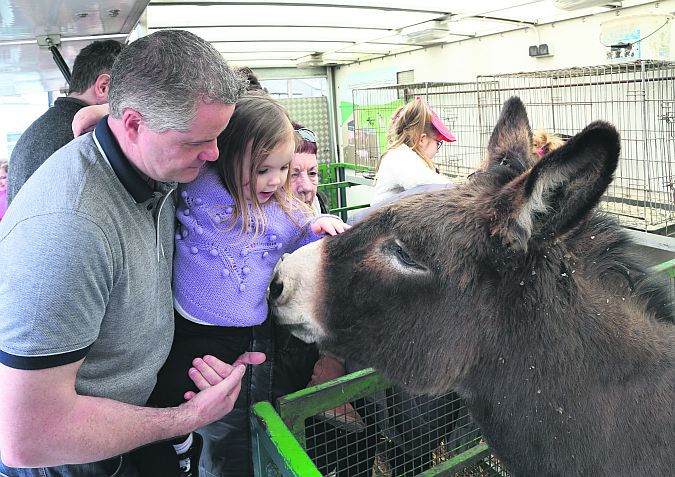 The Agri Aware Mobile Farm was a big hit with children, and adults, at the Woodquay Country Market in Galway city as part of the Galway Food Festival earlier this month. PHOTO: JOE O'SHAUGHNESSY.