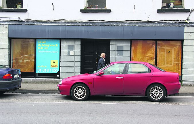 The National Irish Bank in the centre of Ballinasloe which has been empty since 2010. Photo: Gerry Stronge.