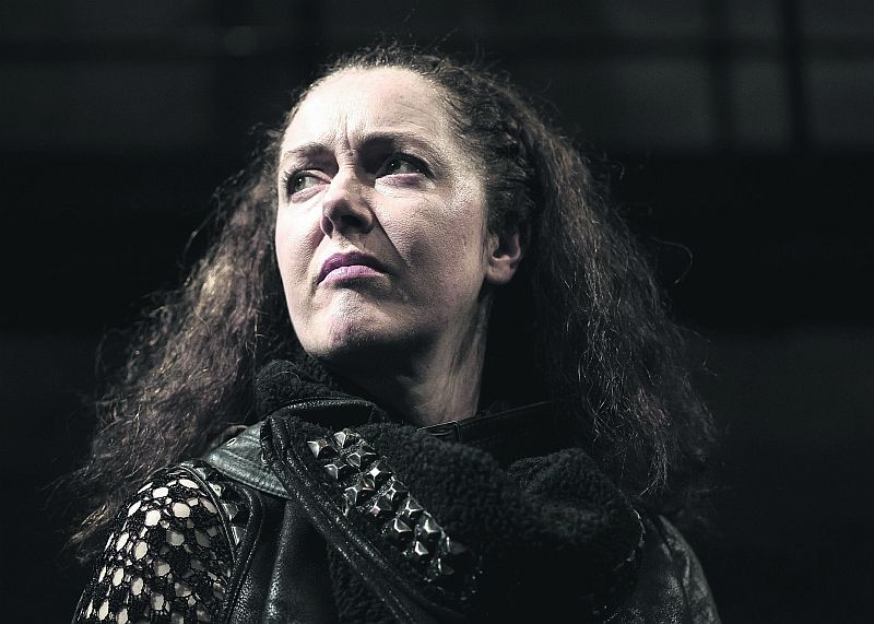 Derbhle Crotty, who gives a masterclass in acting in DruidShakespeare. PHOTO: MATTHEW THOMPSON.