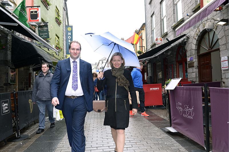 James Charity and Lucinda Creighton in happier times, before he rained on her parade