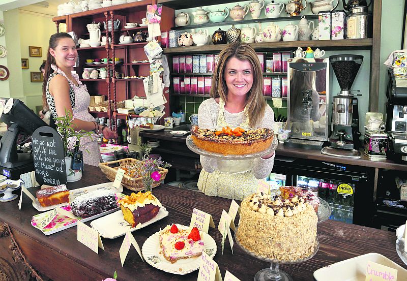 Joanna Jankowska and Alison McArdle of An Cupán Tae where all the cakes are homemade and a wide range of loose-leaf and herbal tea is served in fine bone china. PHOTOS: JOE O'SHAUGHNESSY.