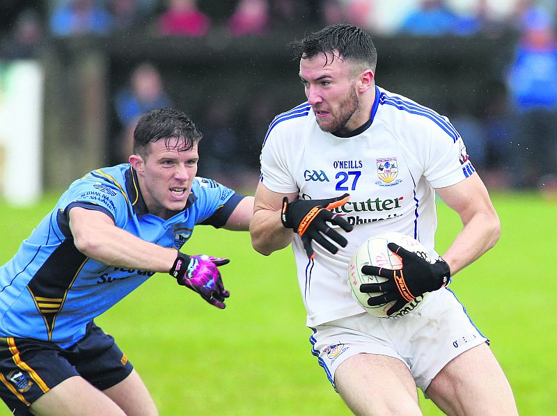 Micheal Breathnach's Peadar Og O Griofa, who got some vital scores in their first round county championship victory over An Cheathrú Rua at Pearse Stadium on Sunday.