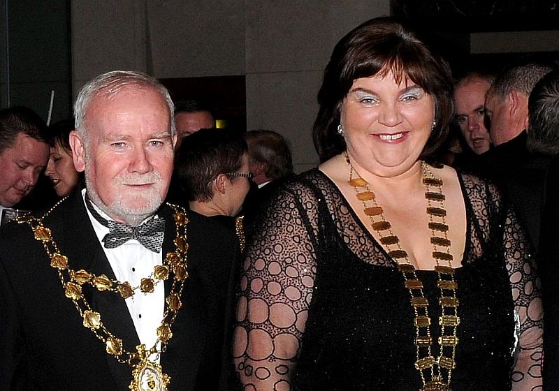 It was all smiles from Mayor of Galway City, Donal Lyons; and Cathaoirleach of Galway County Council, Mary Hoade, at the Galway Hospitality Ball back in January.