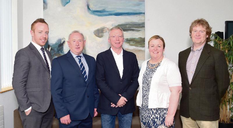 Pictured at the announcement were, from left: Michael Smyth, GM BBEC; Thom O'Connor, Chairman of SCCUL Enterprises; Jim Fennell, GMIT President; Cáit Noone, Head of College Tourism and Arts; and Dr Paddy Tobin, Head of Centre for the Creative Arts and Media
