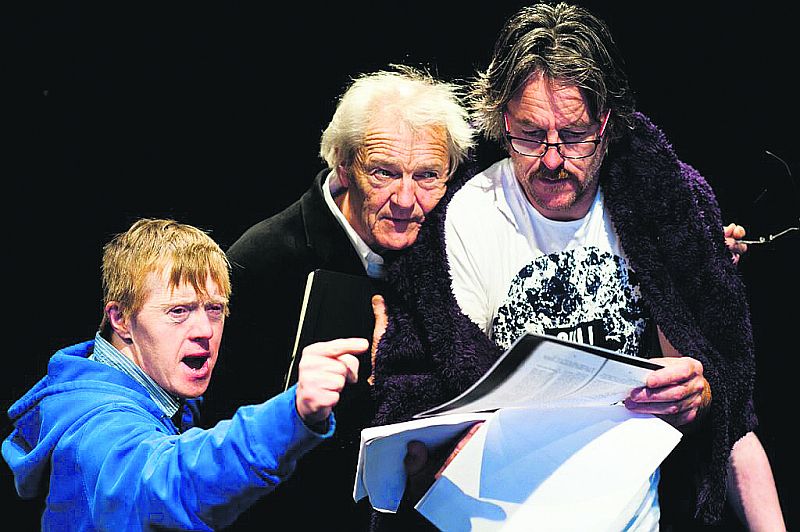 Patrick Becker, Rod Godall and Fred McCloskey exploring King Lear.