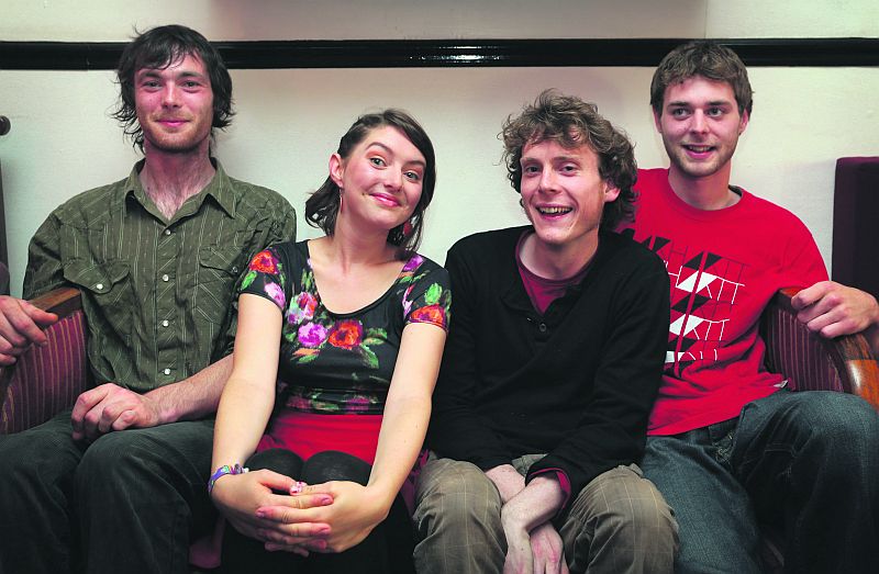 Sam Wright, Anna Mullarkey, Donal Connon and and Dave Shaughnessy of My Fellow Sponges.