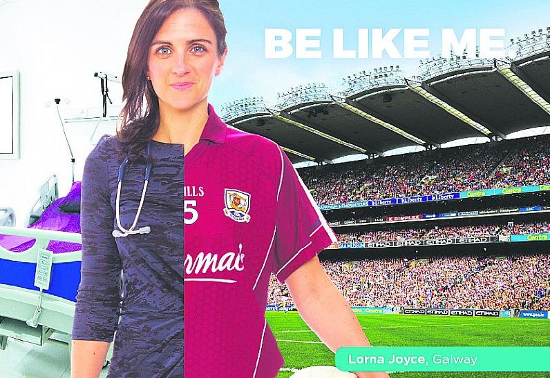 Galway ladies footballer and doctor Lorna Joyce who is one of those the Women's GPA is using to promote their 'Behind the Player' campaign.