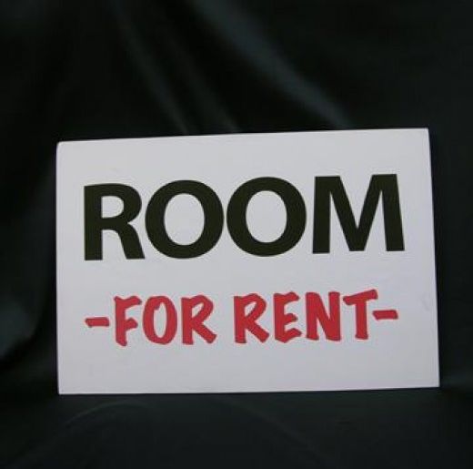 Room for rent sign