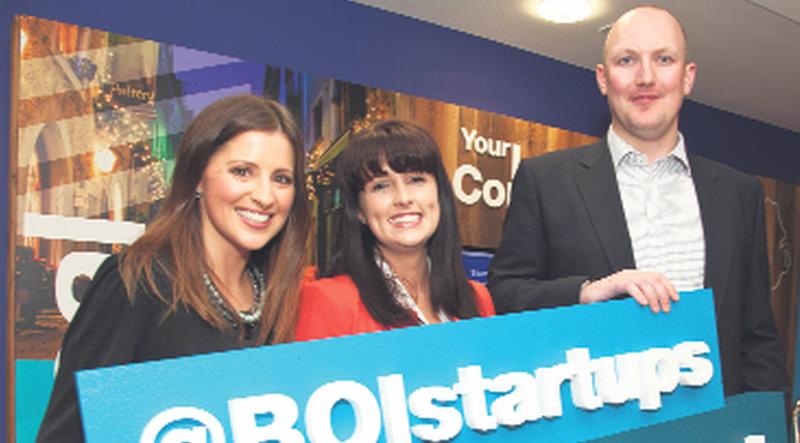 Annie Claffey, Tracy Keogh and BrianCarey at the launch of the Bank of Ireland Workbench.