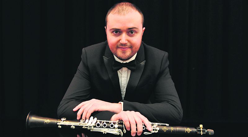 Clarinet player Pablo Manjón-Cabezas Guzmán who will perform contemporary works in the Galway Music Residency September series at the City Museum.