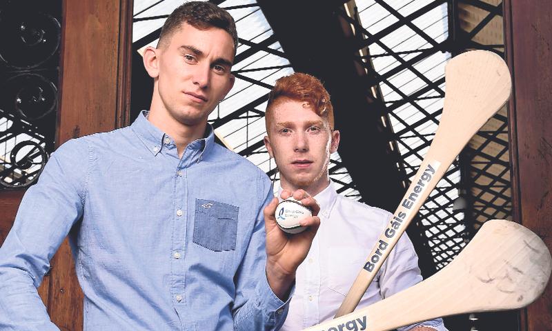 Galway’s Jason Flynn and Limerick’s Cian Lynch attending a photo call ahead of Saturday's Bord Gáis Energy All-Ireland U-21 semi-final in Thurles.