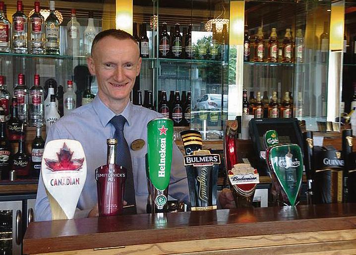 Tony Newell, Bar Manager at the Enclosure Bar and Bistro at the Clayton Hotel, Galway which has been nominated for Connacht Bar of The Year