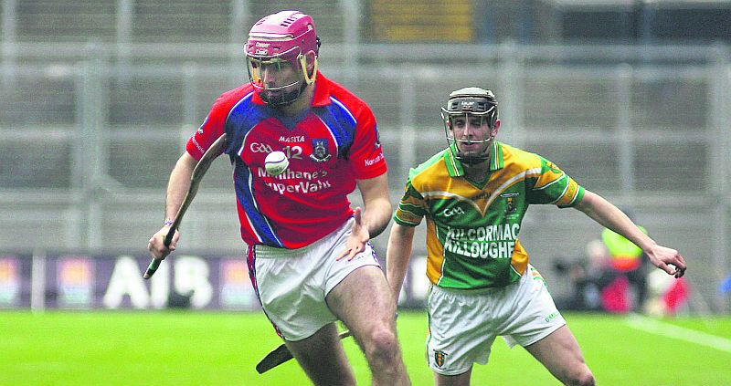 The late father of James Regan (pictured) was rememebred with a minute's silence before Saturday's game, and it was fitting that the St Thomas' man went on to land the first score of the game.